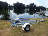 AL4.8M13B GALVANISED BOAT TRAILER SINGLE AXLE BRAKED TO SUIT UP TO A 5.0mt HULL