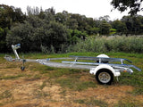 AL5.2M13 GALVANISED BOAT TRAILER SINGLE AXLE BRAKED TO SUIT UP TO A 5.35mt HULL