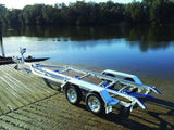 AL6.2M13T GALVANISED BOAT TRAILER TANDEM AXLE BRAKED TO SUIT UP TO A 6.7mt HULL