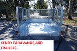 10x6 HEAVY DUTY GALVANISED TANDEM AXLE 2000kg ATM BOX TRAILER WITH 900mm CAGE
