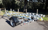 DBLPWC GALVANISED DOUBLE JET SKI TRAILER SINGLE AXLE BRAKED