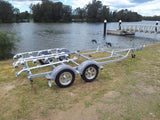 DBLPWCT GALVANISED DOUBLE JET SKI TRAILER TANDEM AXLE BRAKED